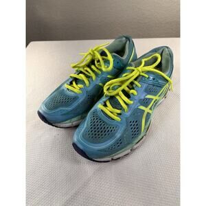 Asics Gel-Kayano 22 Women's Size 9.5 Running Shoes‎ Blue Yellow0
